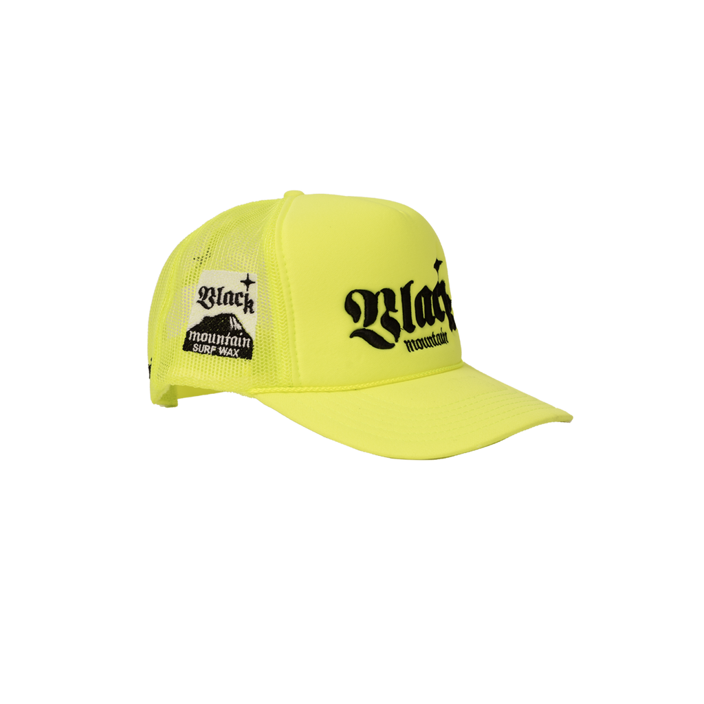 The Black Mountain Mesh Snapback Hat — Hi Vis Yellow