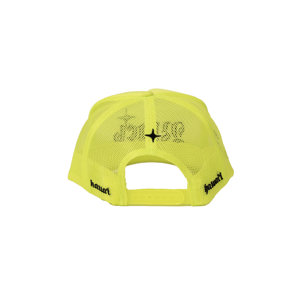 The Black Mountain Mesh Snapback Hat — Hi Vis Yellow