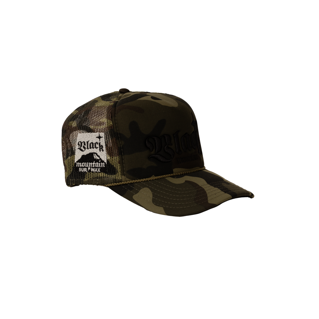 The Black Mountain Mesh Snapback Hat — Camouflage