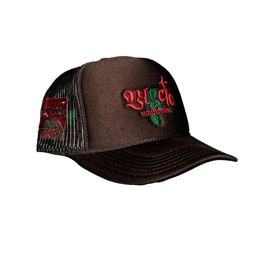 The Kalo Southern Sky Mesh Snapback Hat — Chocolate