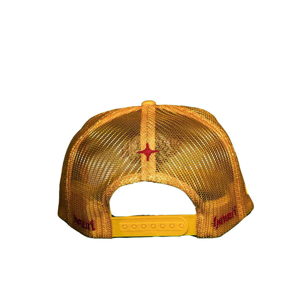 The Kalo Southern Sky Snapback Mesh Hat — Yellow