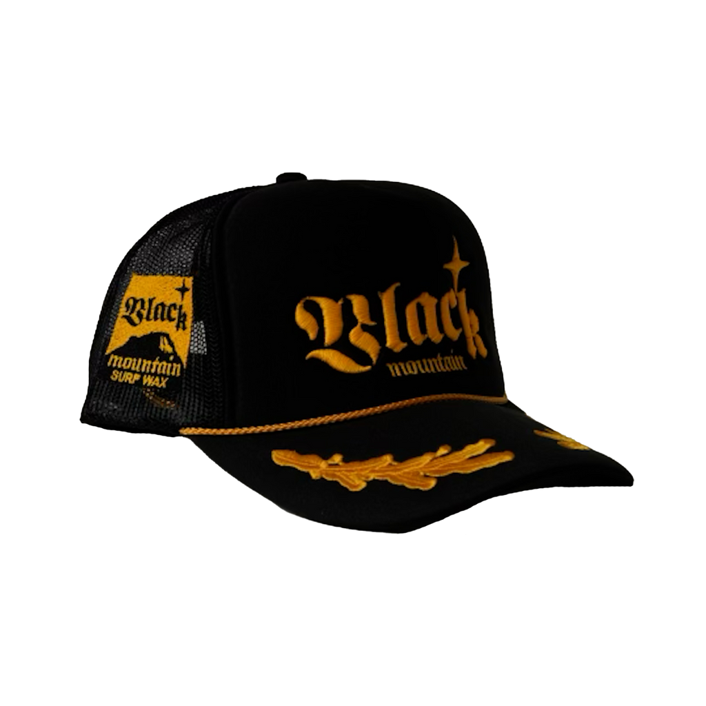 The Black Mountain Mesh Snapback Hat — Captain