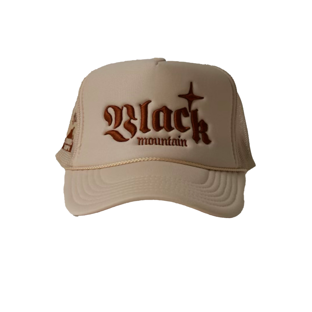 The Black Mountain Mesh Snapback Hat — Cream