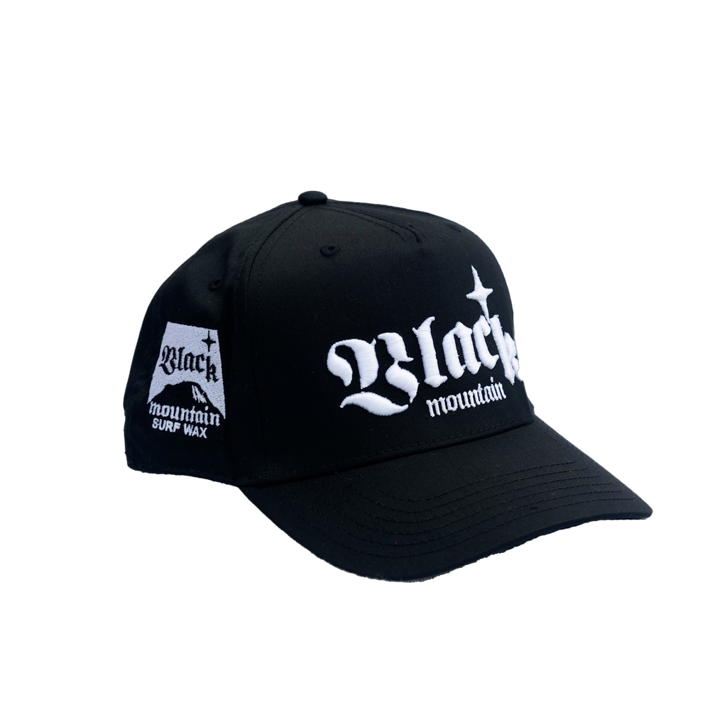 The Black Mountain Snapback Hat — Black — YOUTH