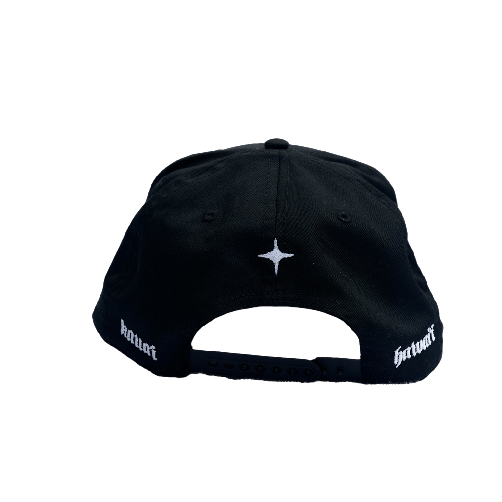 The Black Mountain Snapback Hat — Black — YOUTH